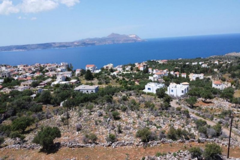 Kokkino Chorio Kreta, Kokkino Chorio: Grundstück mit unverbautem Meerblick zu verkaufen Grundstück kaufen